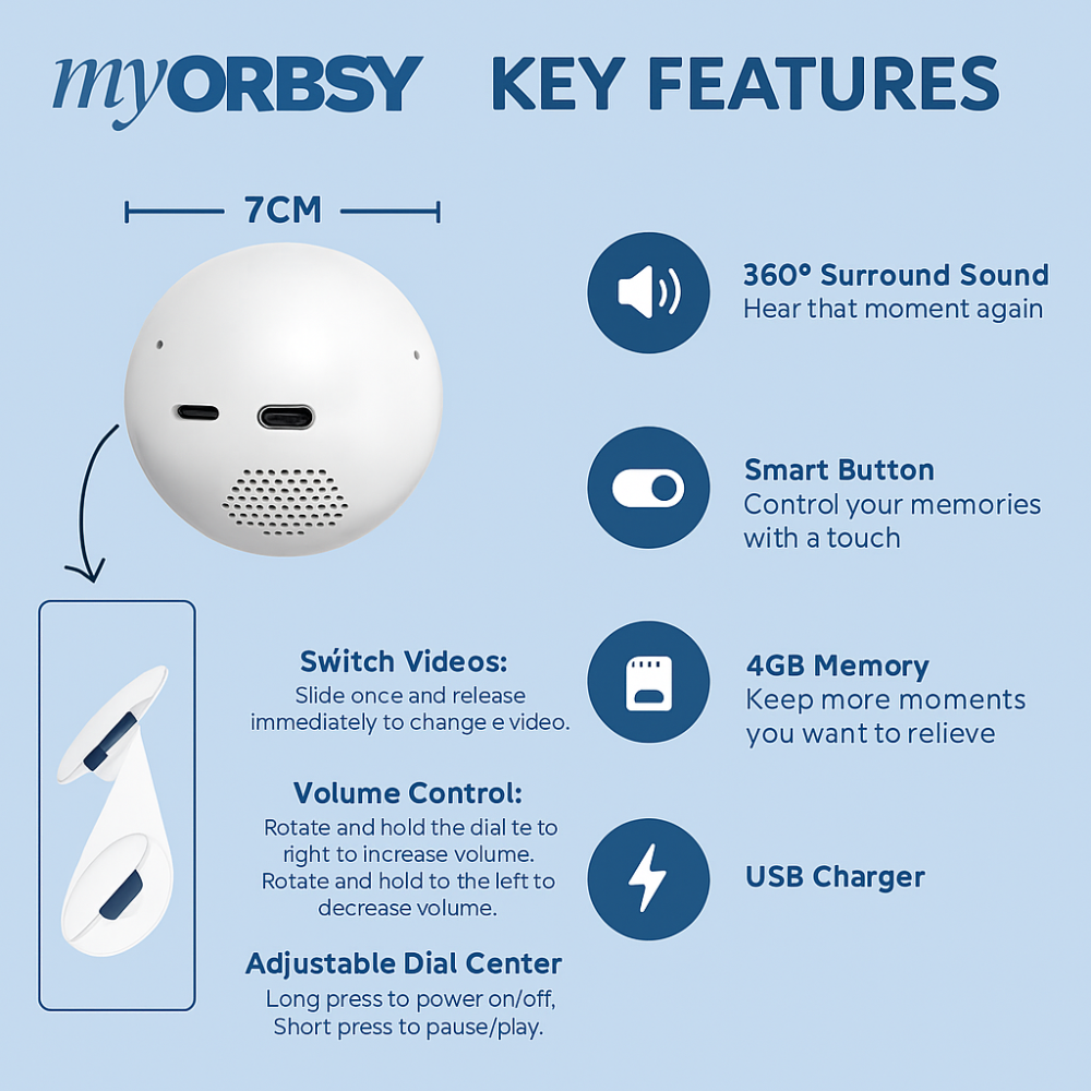 MyOrbsy Personalized Video Crystal Ball
